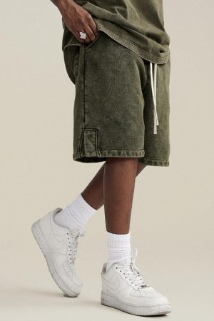 Style Core Aesthetics, New Style Trends - Drawstring Waist Loose Shorts