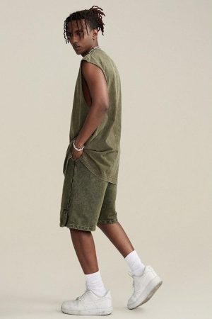 Style Core Aesthetics, New Style Trends - Drawstring Waist Loose Shorts
