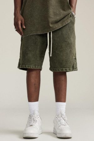 Style Core Aesthetics, New Style Trends - Drawstring Waist Loose Shorts