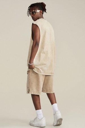 Style Core Aesthetics, New Style Trends - Drawstring Waist Loose Shorts