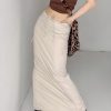 Style Core Aesthetics, New Style Trends - Drawstring Waist Parachute Maxi Skirt