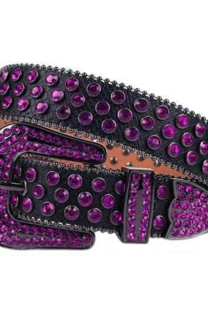 Style Core Aesthetics, New Style Trends - Drip Belt - Purple Black