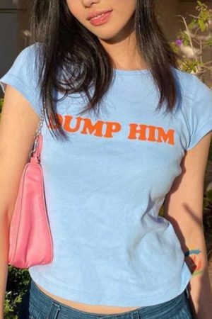 Style Core Aesthetics, New Style Trends - Dump Him Crop Top