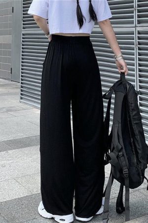 Style Core Aesthetics, New Style Trends - Elasticated Waist Butterfly Cut-Out Pants