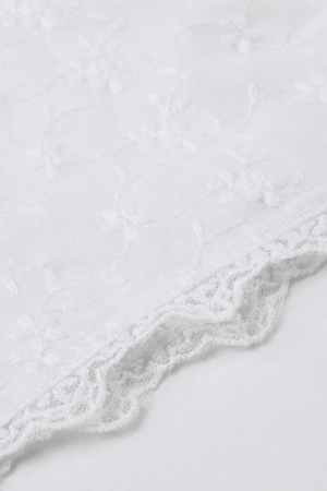 Style Core Aesthetics, New Style Trends - Embroidered Bow Lace Stitching Tank Top