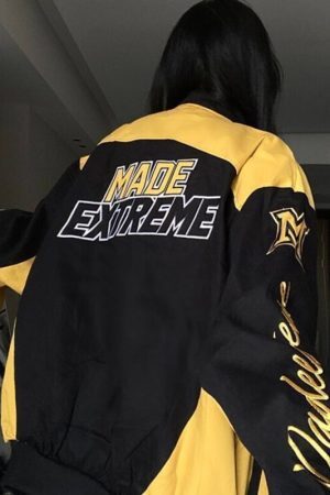 Style Core Aesthetics, New Style Trends - Embroidered Racing Jacket