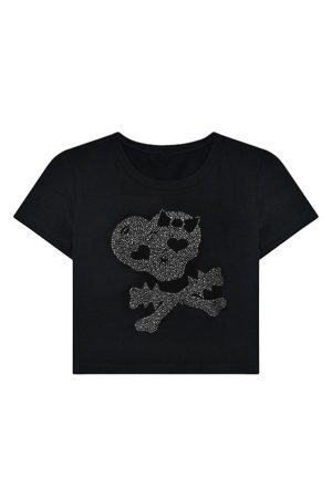 Style Core Aesthetics, New Style Trends - Emo Girl Crop Top