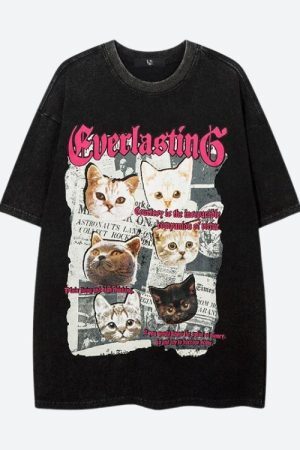 Style Core Aesthetics, New Style Trends - Everlasting Cats Tee
