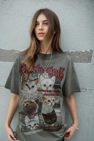 Style Core Aesthetics, New Style Trends - Everlasting Cats Tee