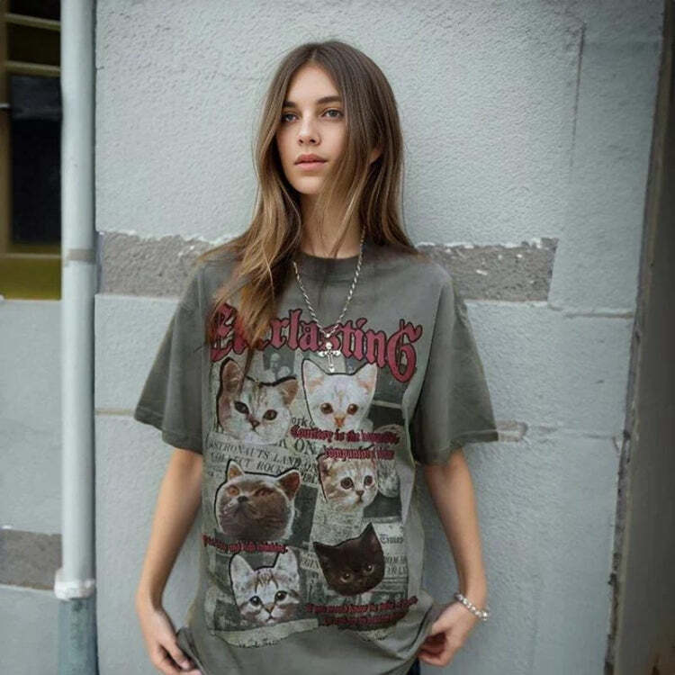 Style Core Aesthetics, New Style Trends - Everlasting Cats Tee