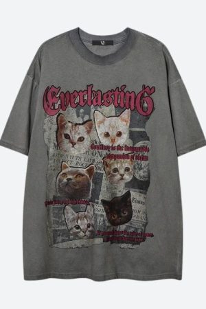 Style Core Aesthetics, New Style Trends - Everlasting Cats Tee