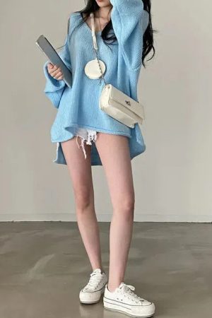 Style Core Aesthetics, New Style Trends - Extra Long Sleeve Loose Sweater