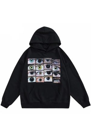 Style Core Aesthetics, New Style Trends - Eyes Hoodie