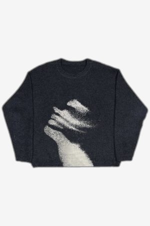 Style Core Aesthetics, New Style Trends - 'Fading Contact' Knit Sweater