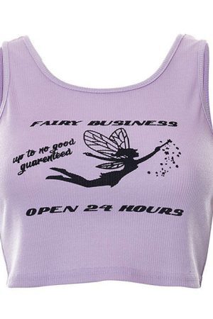 Style Core Aesthetics, New Style Trends - Fairy Business Ribbed Top