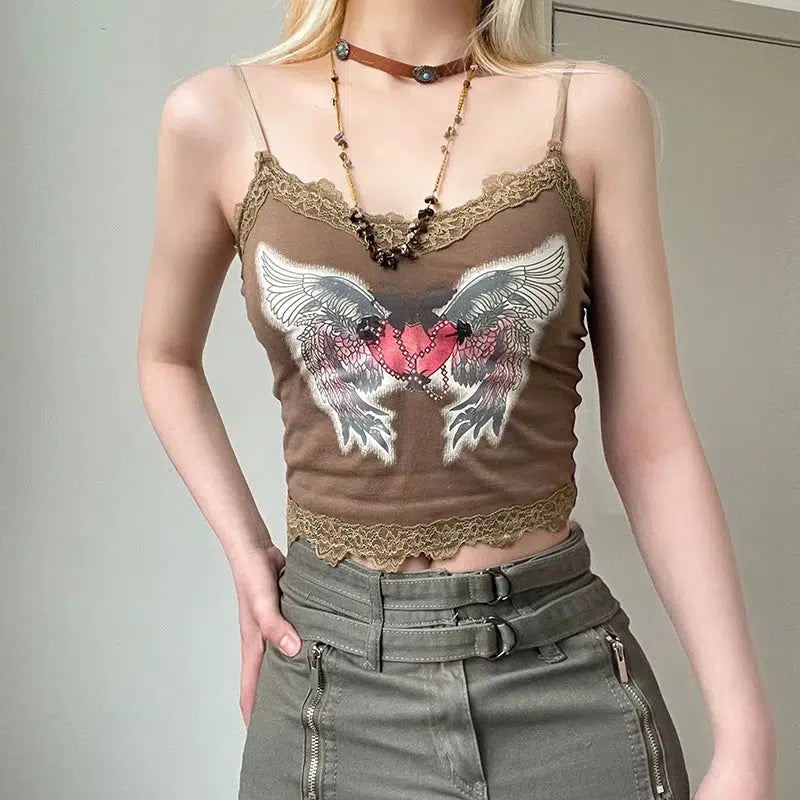 Style Core Aesthetics, New Style Trends - Fairy Grunge Angel Wings Top Style Core Aesthetics, New Style Trends - Fairy Grunge Angel Wings Top