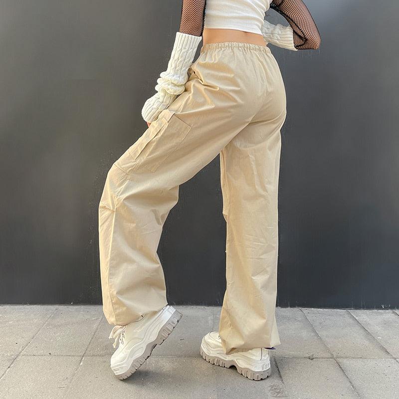 Style Core Aesthetics, New Style Trends - Fairy Grunge Drawstring Parachute Pants Style Core Aesthetics, New Style Trends - Fairy Grunge Drawstring Parachute Pants