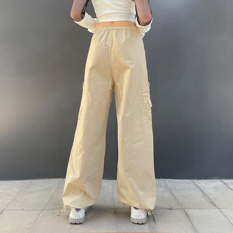 Style Core Aesthetics, New Style Trends - Fairy Grunge Drawstring Parachute Pants Style Core Aesthetics, New Style Trends - Fairy Grunge Drawstring Parachute Pants