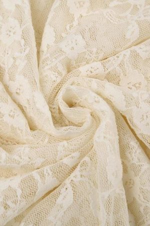 Style Core Aesthetics, New Style Trends - Fairy Grunge Lace Midi Skirt