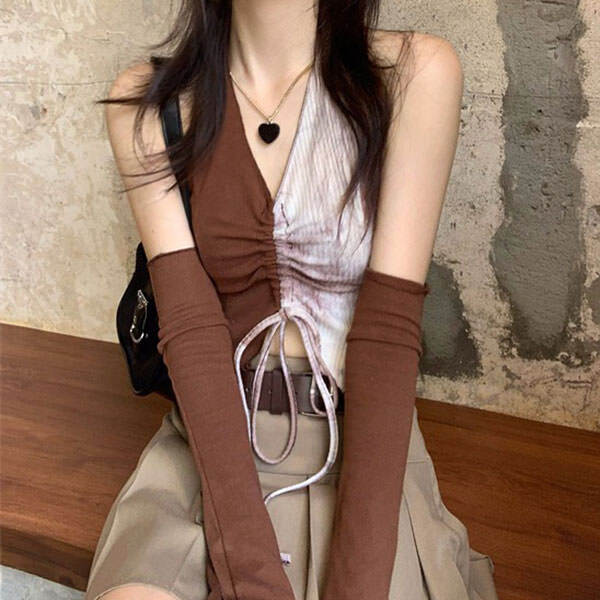 Style Core Aesthetics, New Style Trends - Fairycore Halter Top & Gloves Set