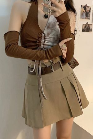 Style Core Aesthetics, New Style Trends - Fairycore Halter Top & Gloves Set