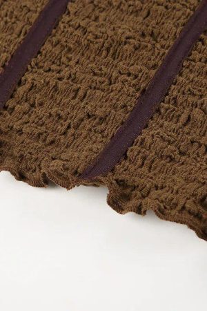 Style Core Aesthetics, New Style Trends - Fairycore Lace Detailed Shirred Top