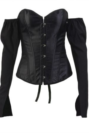 Style Core Aesthetics, New Style Trends - Fairycore Long Sleeve Corset Top