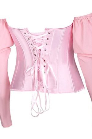 Style Core Aesthetics, New Style Trends - Fairycore Long Sleeve Corset Top