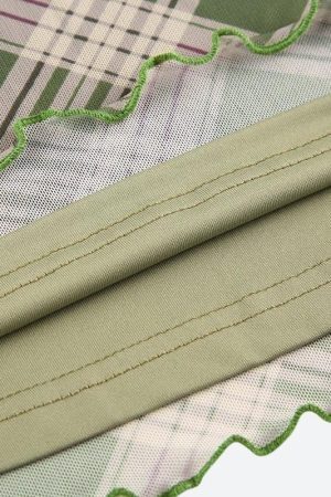 Style Core Aesthetics, New Style Trends - Fairycore Plaid Maxi Skirt