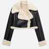 Style Core Aesthetics, New Style Trends - Faux Fur Lined Biker Jacket