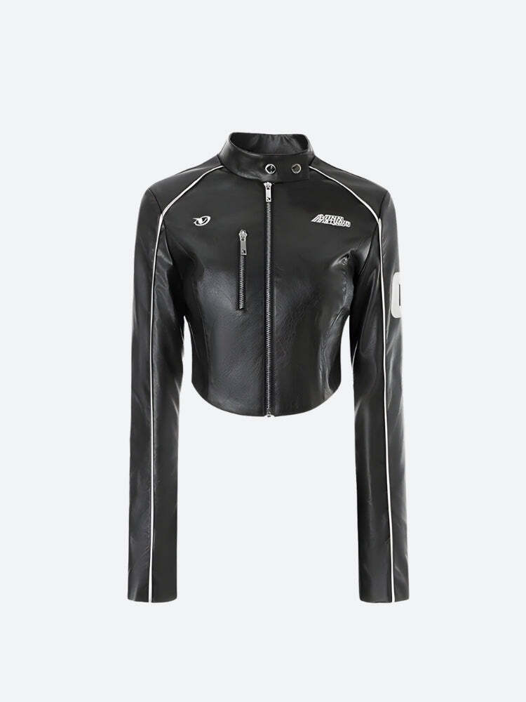 Style Core Aesthetics, New Style Trends - Faux Leather Biker Jacket Style Core Aesthetics, New Style Trends - Faux Leather Biker Jacket