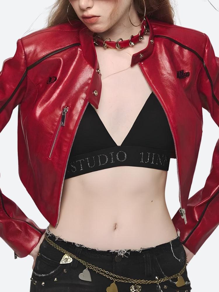 Style Core Aesthetics, New Style Trends - Faux Leather Biker Jacket Style Core Aesthetics, New Style Trends - Faux Leather Biker Jacket