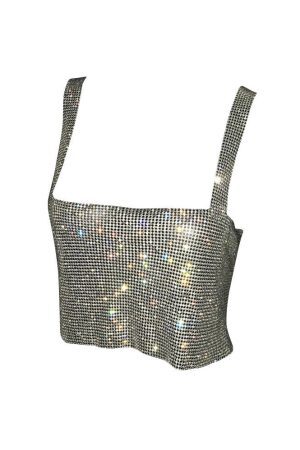 Style Core Aesthetics, New Style Trends - Feelin' So Icy Rhinestone Top