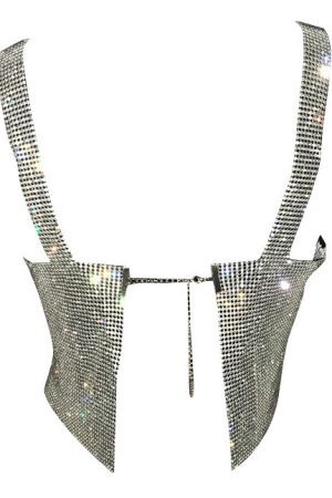Style Core Aesthetics, New Style Trends - Feelin' So Icy Rhinestone Top