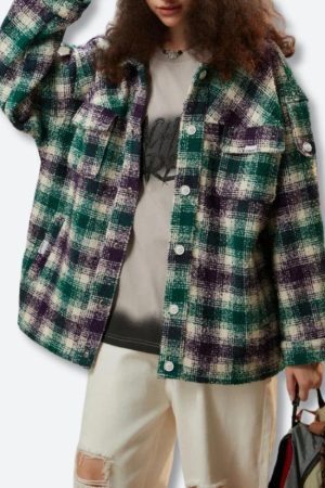 Style Core Aesthetics, New Style Trends - Flannel Shirt Jacket