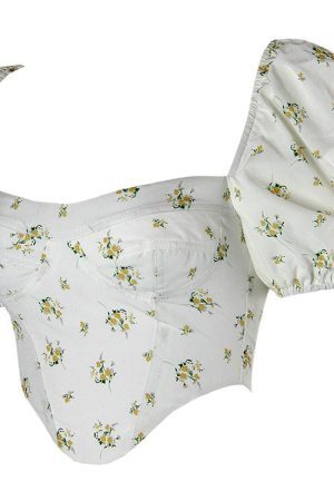 Style Core Aesthetics, New Style Trends - Floral Print Corset Top