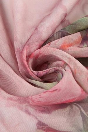 Style Core Aesthetics, New Style Trends - Floral Ruffled Mesh Mullet Skirt