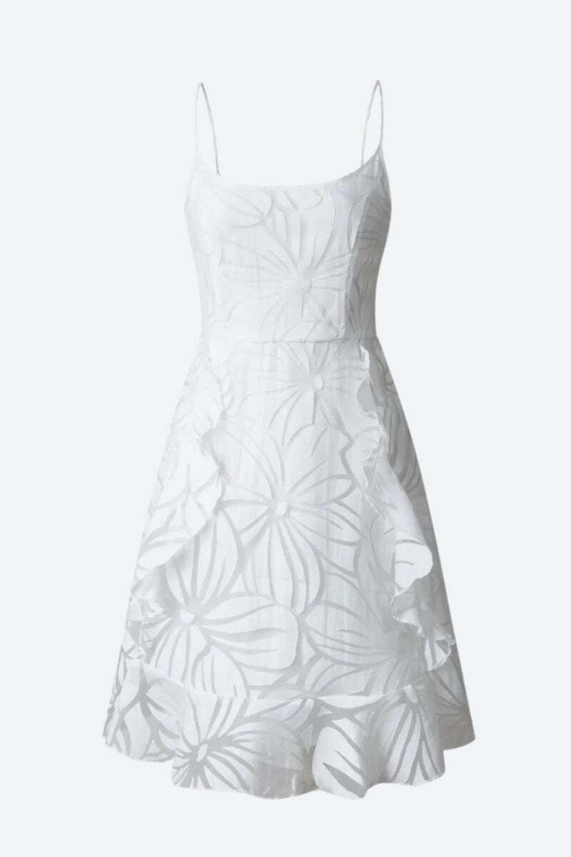 Style Core Aesthetics, New Style Trends - Floral Ruffled Mini Dress