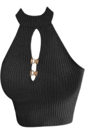 Style Core Aesthetics, New Style Trends - Florence Ribbed Halter Top