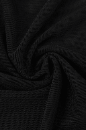 Style Core Aesthetics, New Style Trends - Flower Embellish Sheer Mesh Cropped Tank Top