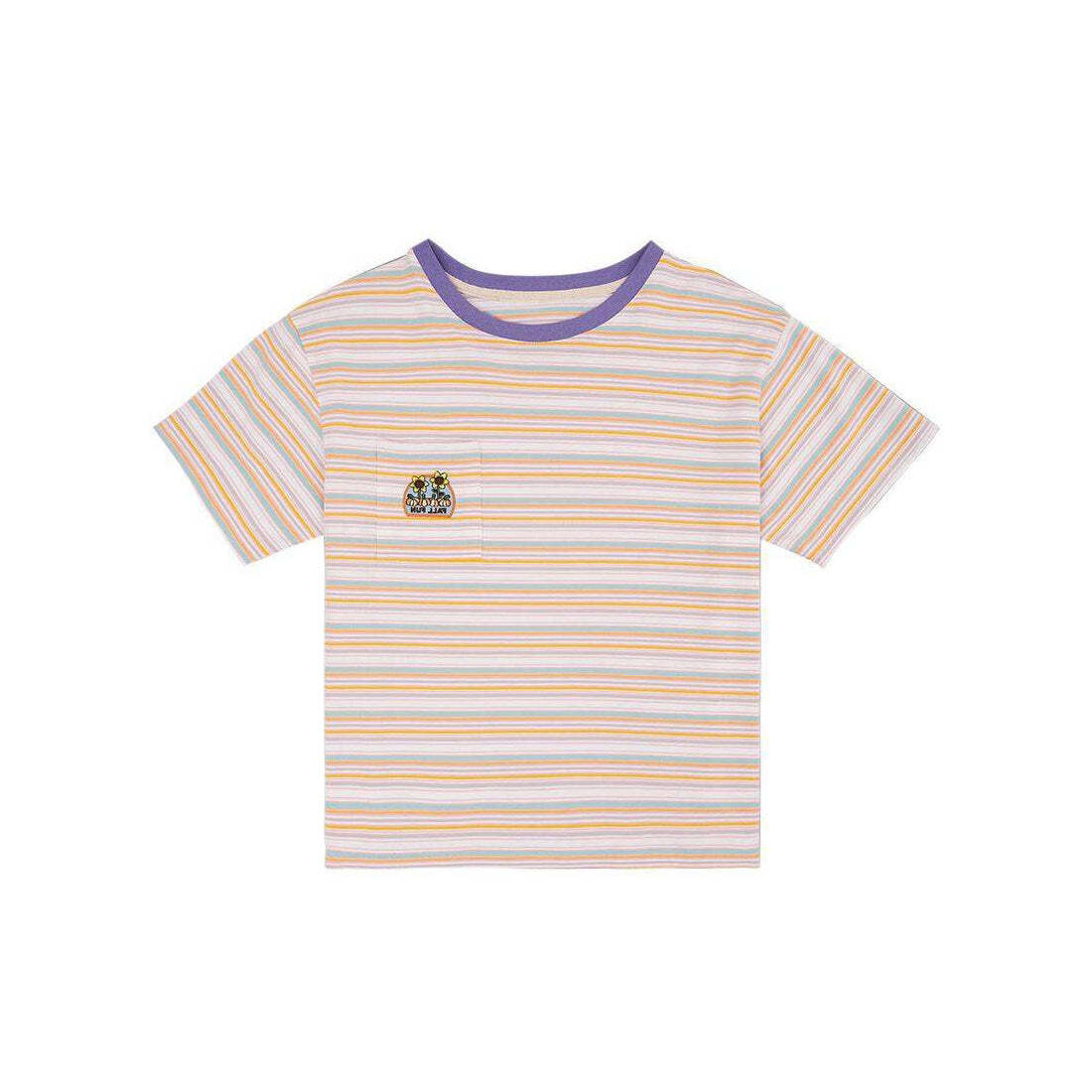 Style Core Aesthetics, New Style Trends - Flower Striped Tee