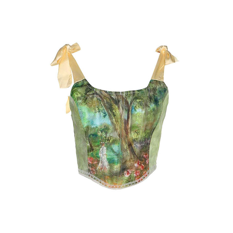 Style Core Aesthetics, New Style Trends - Forest Fairy Corset Top