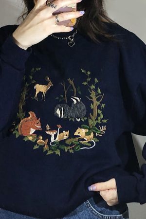 Style Core Aesthetics, New Style Trends - Forestcore Aesthetic Sweatshirt