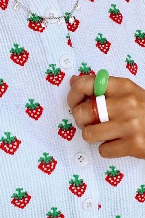 Style Core Aesthetics, New Style Trends - Foreva Strawberry Fields Cardigan