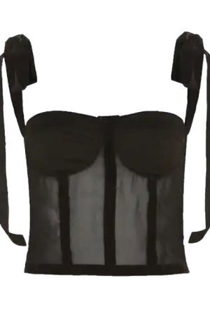Style Core Aesthetics, New Style Trends - French Girl Bow Corset Top