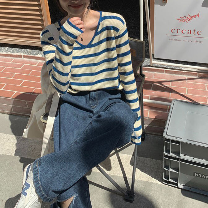 Style Core Aesthetics, New Style Trends - French Girl Ribbed Top Style Core Aesthetics, New Style Trends - French Girl Ribbed Top