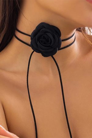 Style Core Aesthetics, New Style Trends - French Girl Rose Choker