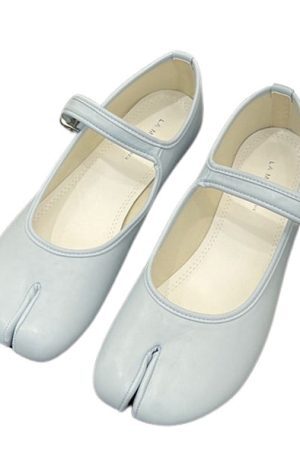 Style Core Aesthetics, New Style Trends - French Girl Split-Toe Tabi Ballet Flats