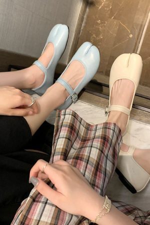 Style Core Aesthetics, New Style Trends - French Girl Split-Toe Tabi Ballet Flats