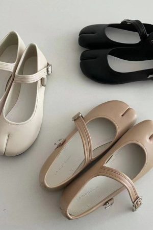 Style Core Aesthetics, New Style Trends - French Girl Split-Toe Tabi Ballet Flats